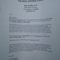 Filming notices are frequently seen on L.A. landmarks.